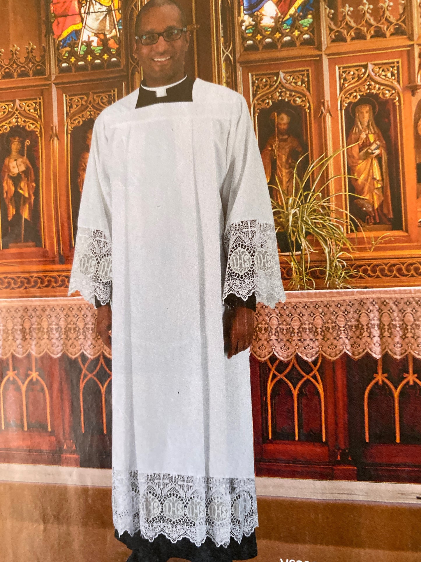 White Surplice With Lace