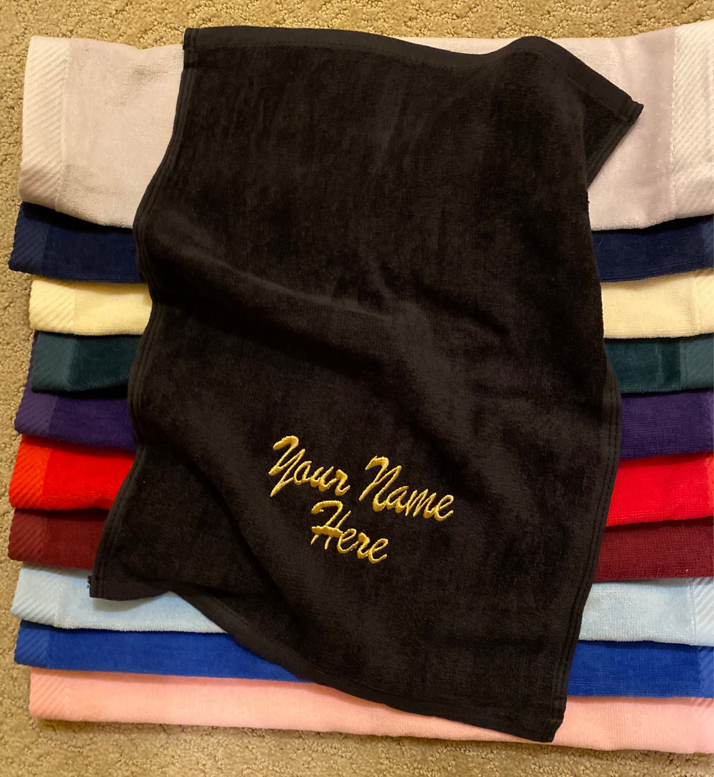 Hand Towel 12" x 18" with Monogram